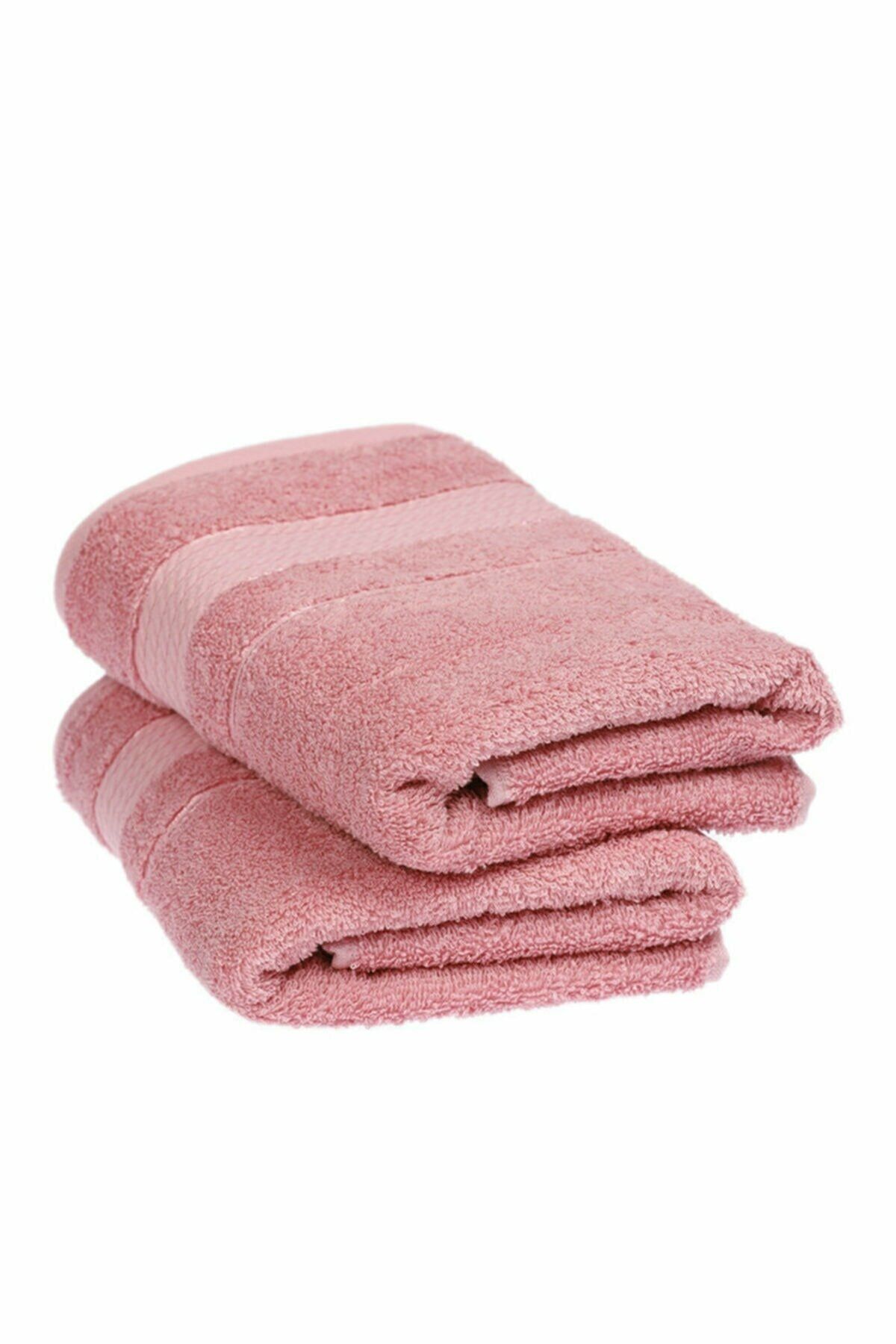 zdilek Trendy 50x90 2 pack Towel Dark Pink Trendyol