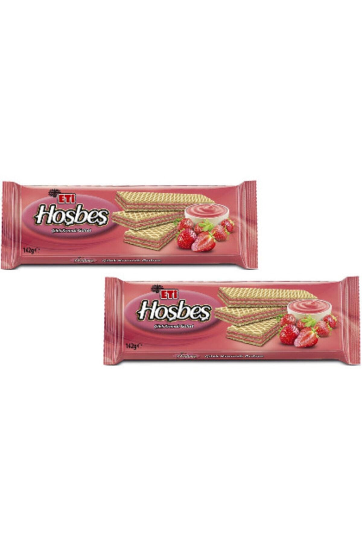 Eti Hoşbeş Çilek Kremalı Gofret 142 gr X 2 Adet