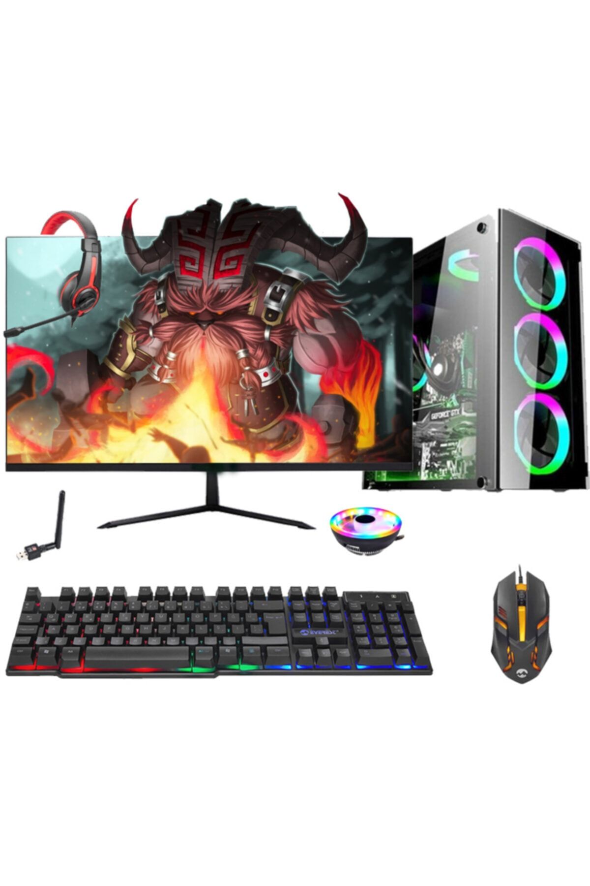 Aizen Biggamex Bx16 I5-9400f 8 Gb Ddr4 Ram 480 Ssd Gtx 750ti 4gb 23,8'