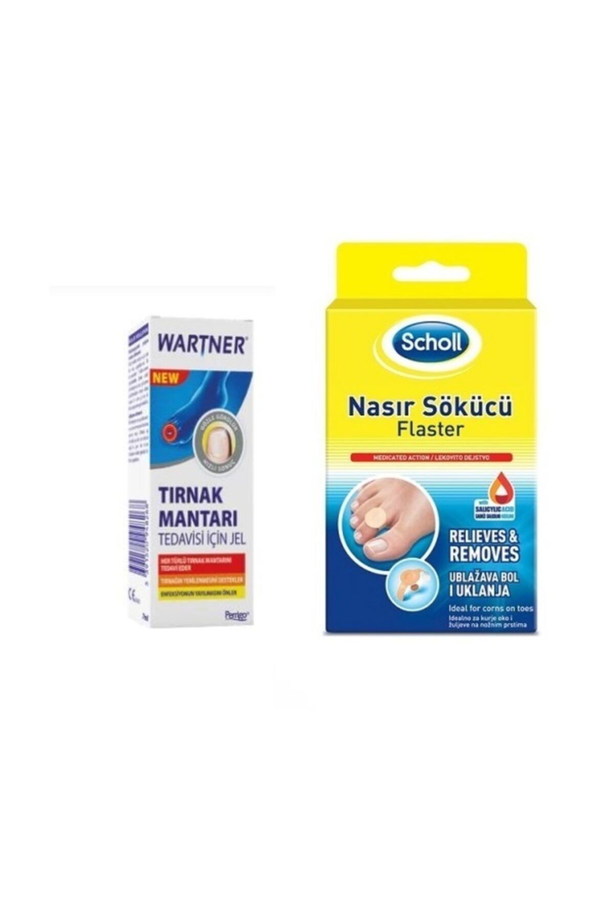 Wartner Tırnağı Yenilenmesini Destekleyen Tırnak Mantar Jeli+nasır Sökücü Flaster