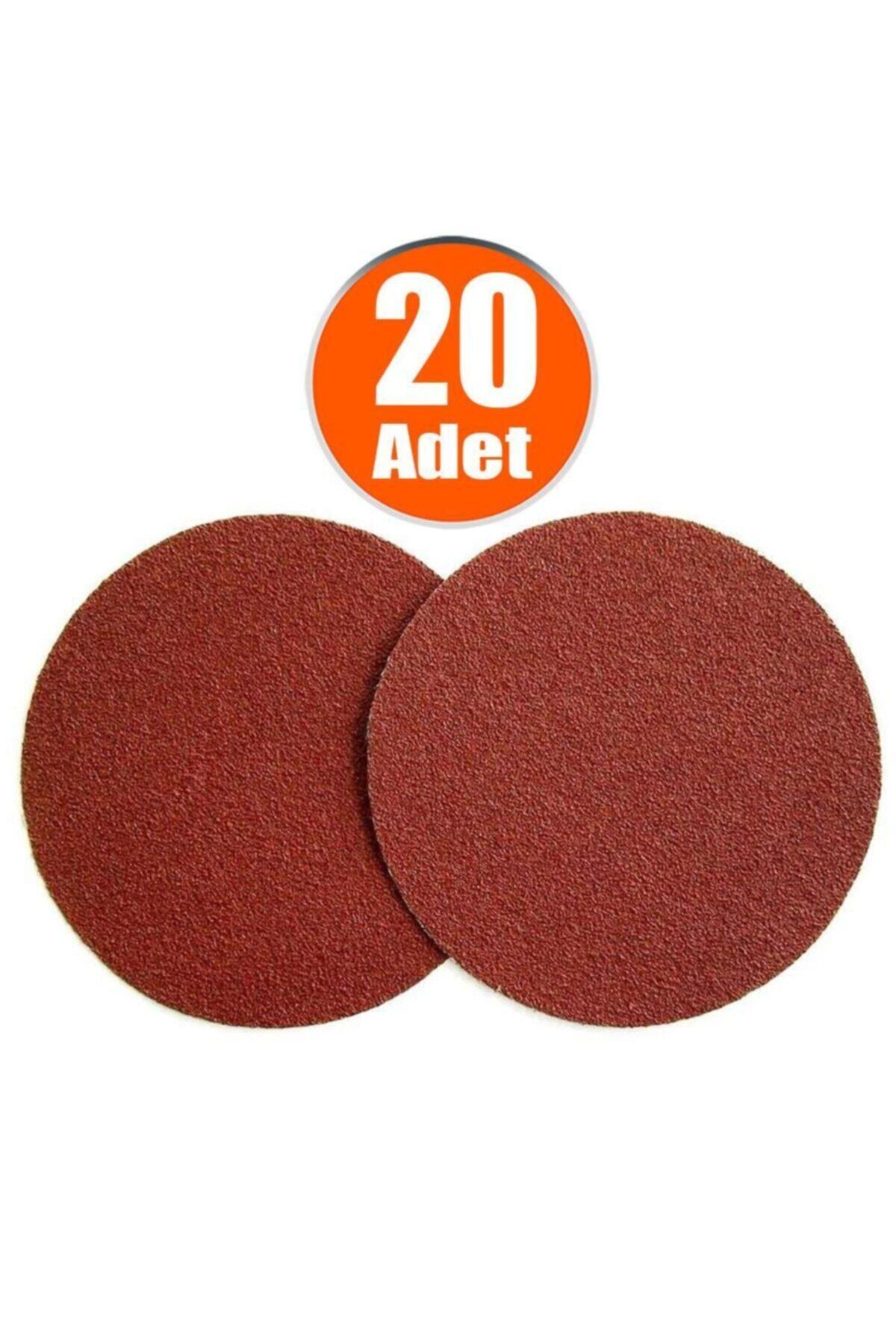 Badem10 20 Adet Cırt Zımpara Spiral Avuç Taşlama 115 Mm (220 Kum)