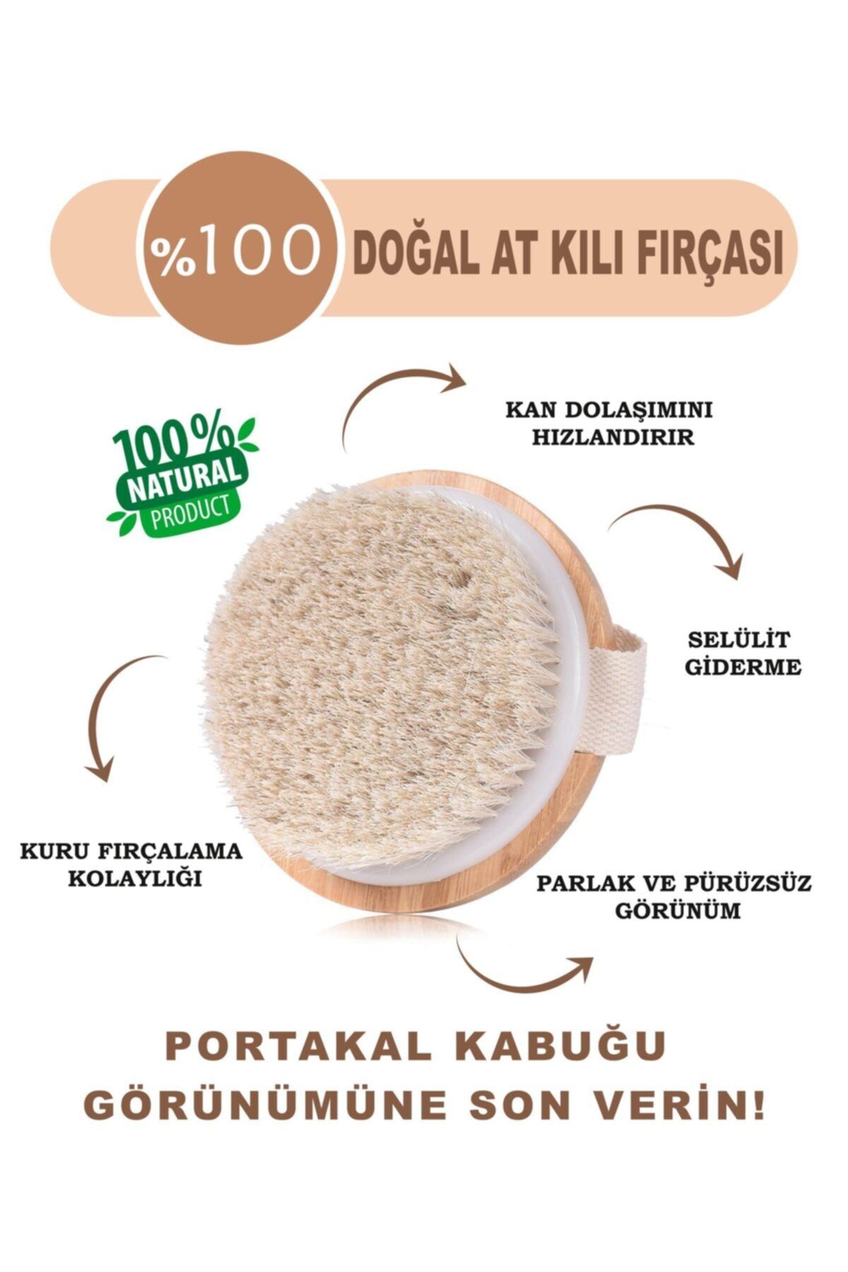 Ocean Doğal At Kılı Selülit Fırçası