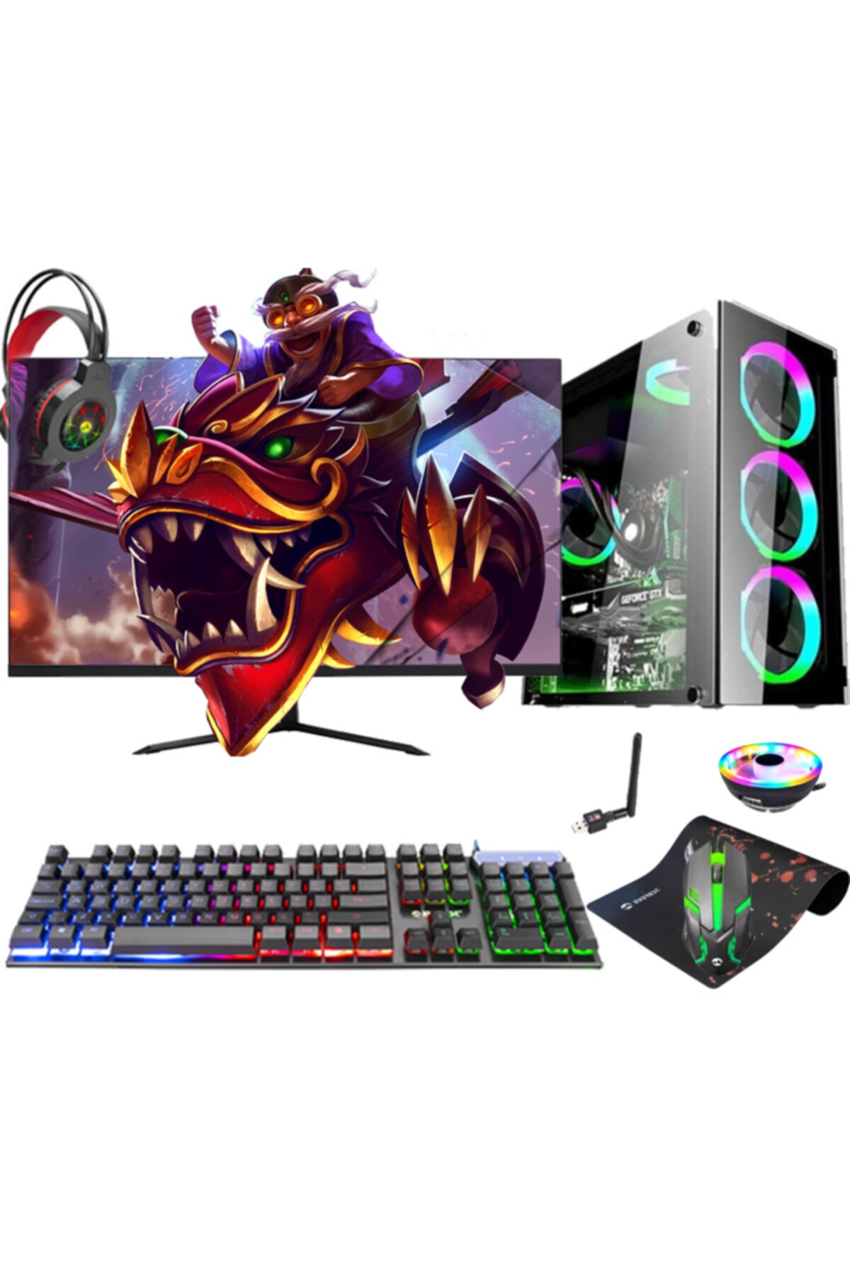 Aizen Mt41 Ryzen 5 3600 16gb Ram 128gb Ssd 320gb Hdd Rx550 23'8