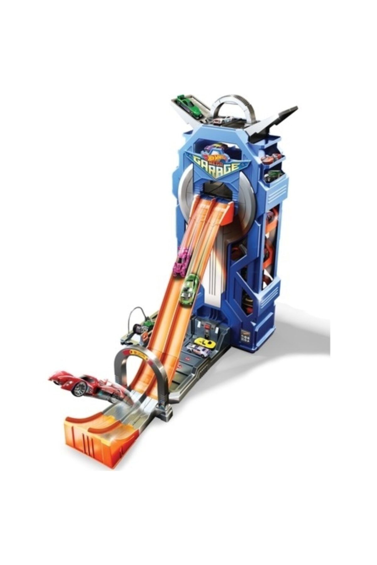 HOT WHEELS Ultimate Mega Garaj Dev Kule Yarışı 35 Araç Kapasiteli, Kolay Taşınabilir, FTB68-FTB68