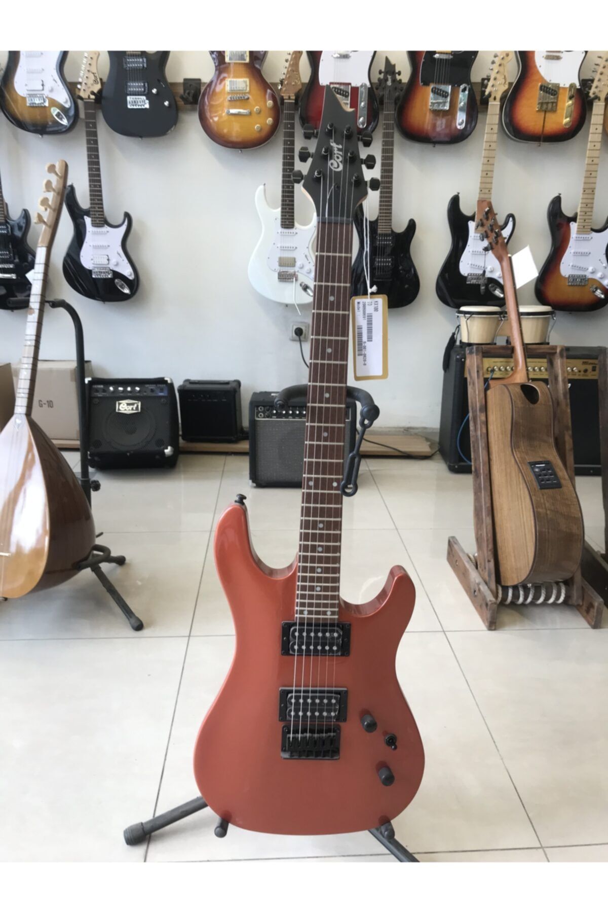 CORT Kx100 Elektro Gitar , Iron Oxıde ,(h-h), Eg4 Power +kılıf+pena+askı Kayışı+jak Kablosu