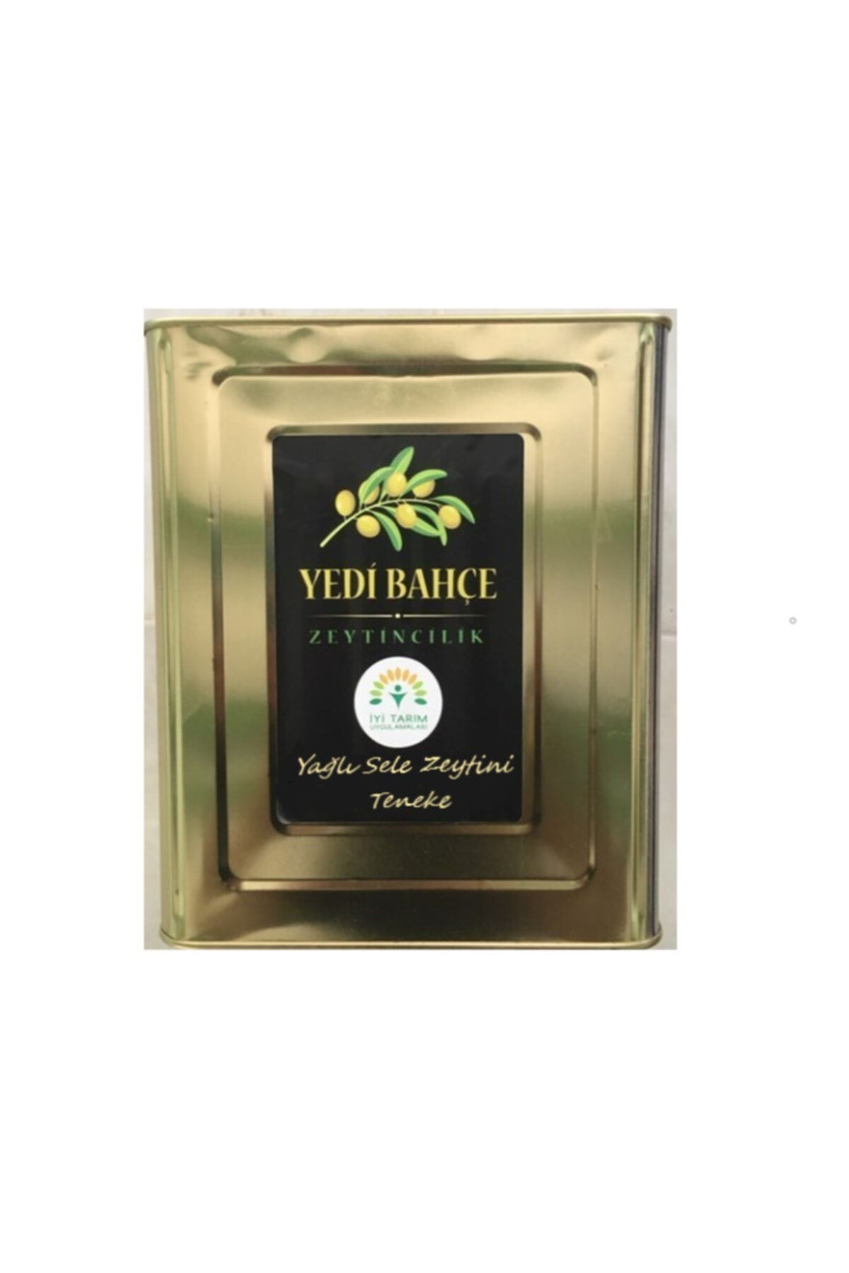 Yedi Bahçe Zeytincilik Yağlı Sele Teneke Zeytin 10kg (231-260) Xl