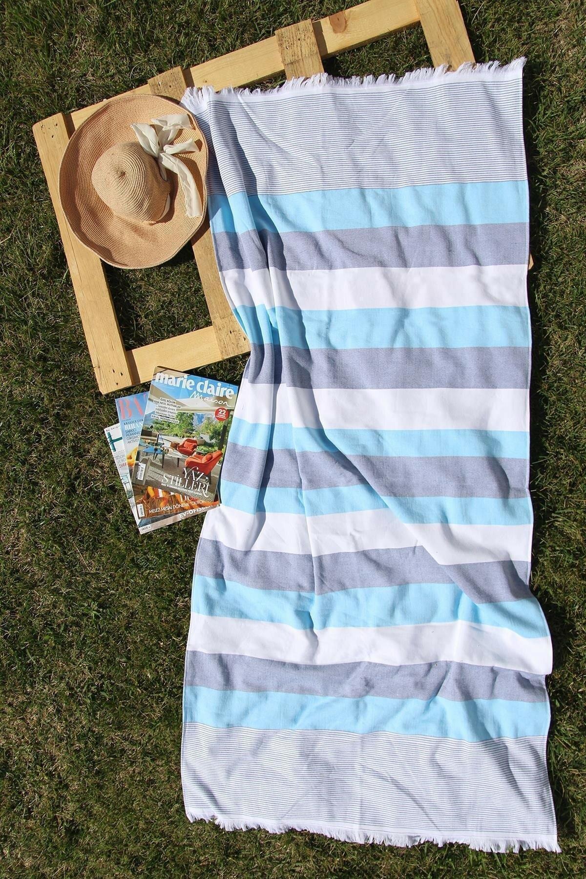 Baveno %100 Pamuk 100x180 Plaj Havlu