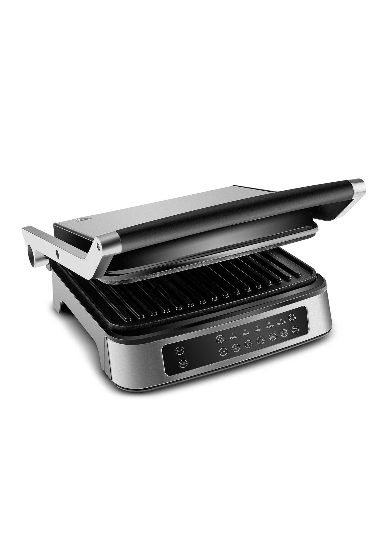 Premium Grill and Toaster 2000W - 5 حالت پخت - صفحه نمایش دیجیتال - صفحات قابل باز 180 درجه