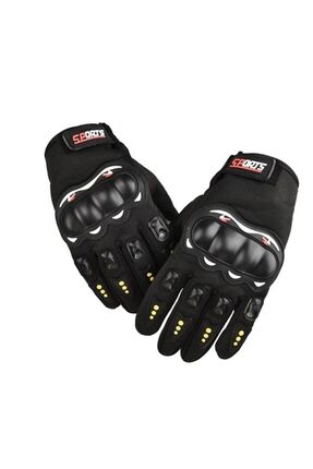 Korumalı Rüzgar Geçirmez Dokunmatik Bisiklet Motosiklet Eldiveni Sport Model (STANDART BEDEN) Image 0