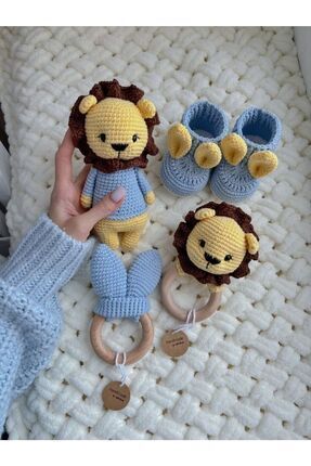 Amigurumi 4lu Aslan Set Image 0