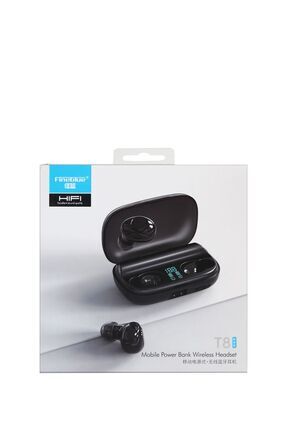 T8 Powerbank Özellikli Kablosuz Dokunmatik Kulakiçi Bluetooth Kulaklık Image 0