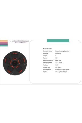 SOLIDFAST MÜZİK ÇALAR BOKS MAKİNESİ (MUSİC BOXING MACHINE) Image 0