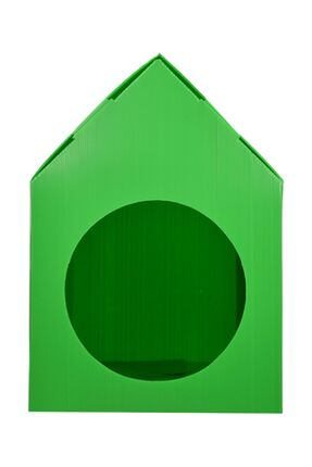 Özel Üretim Plastik Kedi Evi Yeşil Image 0