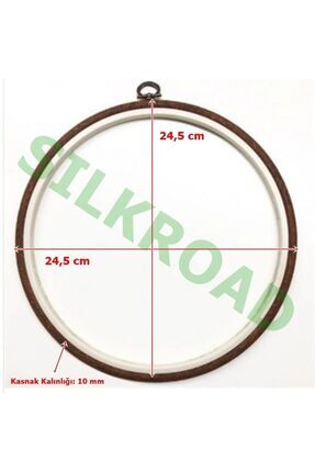No:5 Yuvarlak Plastik Pano Kasnağı - 24.5cm - 10mm Image 0