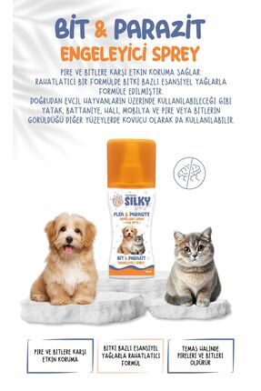 Kediler İçin Doğal Bit, Pire ve Parazit Engelleyici Sprey - 100ml Image 4