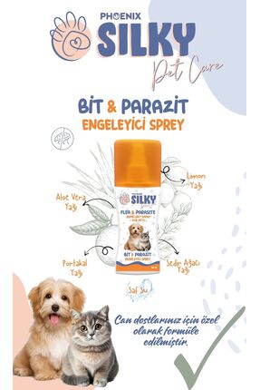 Kediler İçin Doğal Bit, Pire ve Parazit Engelleyici Sprey - 100ml Image 1