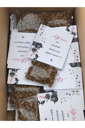 Kişiye Özel Kedi Köpek Maması Doğum Günü, Mevlit, Söz, Nişan, Düğün, Nikah Hediyelik (24 Adet) Image 2