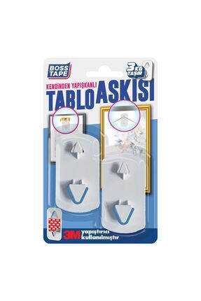 Kendinden Yapışkanlı Çivisiz Tablo Askısı Çerçeve Resim Saat Askısı Image 0