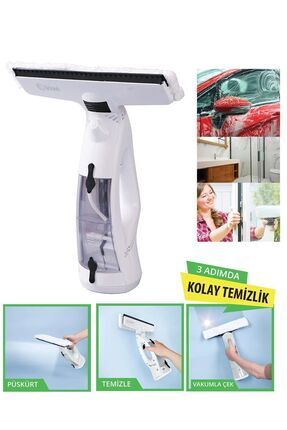 Şarjlı Cam Silme Temizleme Makinesi Spreyli Ve Vakumlu 100 ml Kapasiteli Kwc-7106 Image 0