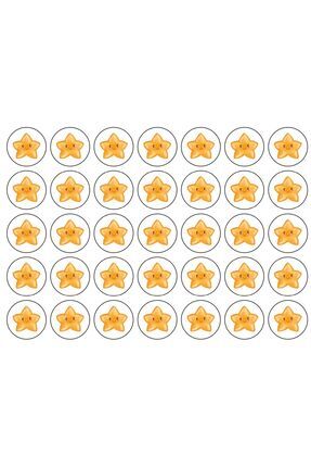 Mıknatıslı Sorumluluk Magneti, Yıldızlı Magnet 2,7x2,7, 35 Adet Image 0
