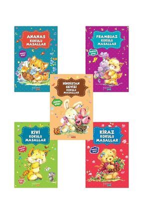Kokulu Masallar Yeni Kapak 5 Li Set | Ananas, Frambuaz, Hindistan Cevizi, Kivi, Kiraz Image 0