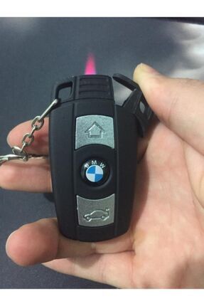 Bmw Araba Kumandası Figürü Çakmak Anahtarlık - Özel Kırmızı Alevli Image 0