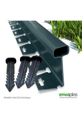 Pratik Garden Yeşil Strong Sert Çim Ayırıcı 25 Mt(10*2,5 MT) Sınırlayıcı Ayıracı Taş Toprak Bariyer Image 0