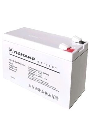 12 V 7 Ah Amper Kuru Agm Tip Akü Ups Güç Kaynağı Aküsü Image 0