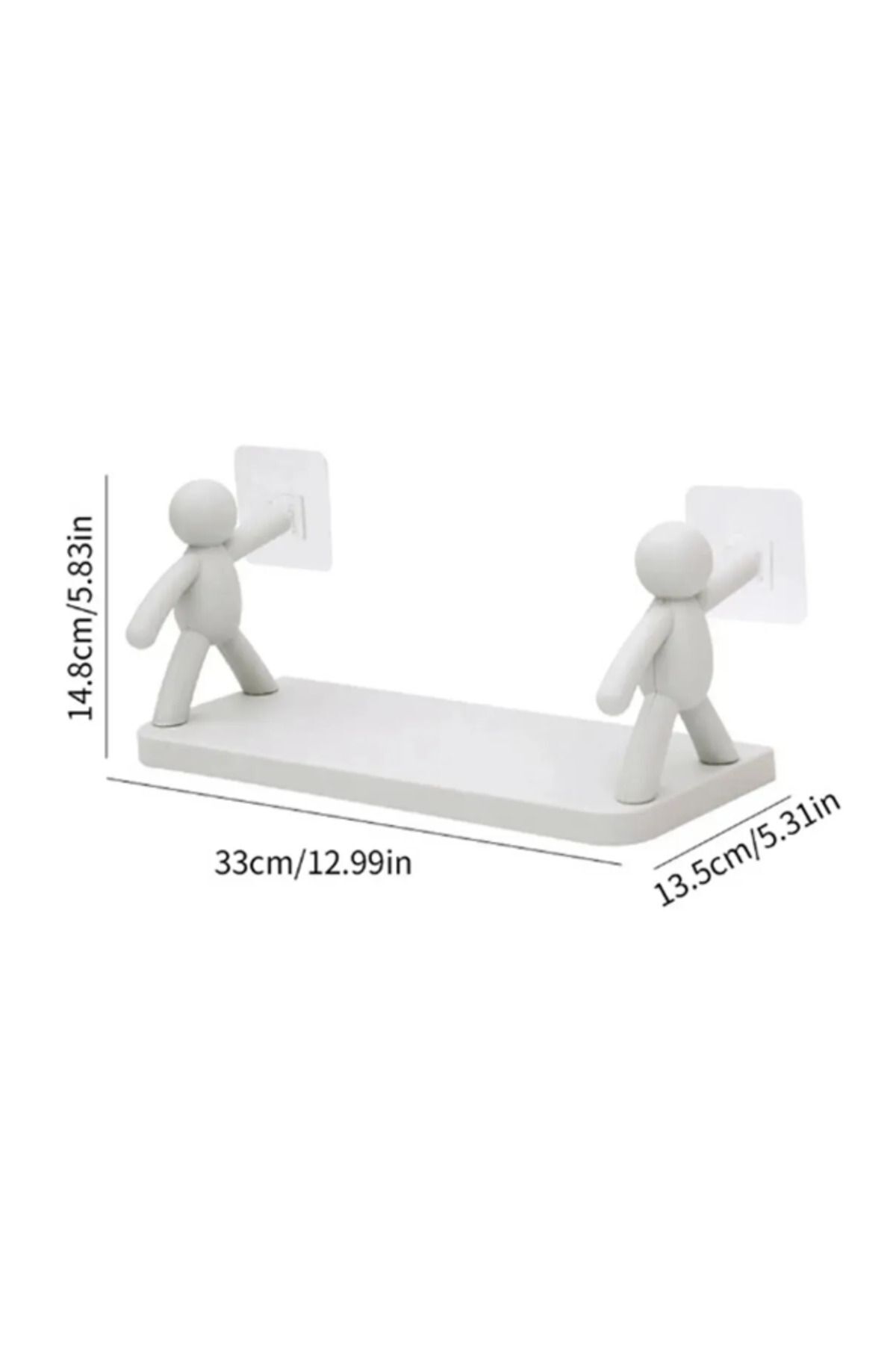 قفسه ادویه مطبوع آشپزخانه حمام با طرح انسانی زیبا قفسه Stickman خود چسب