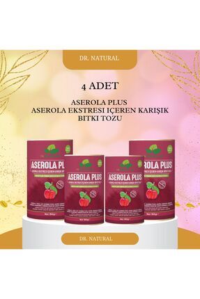 Aserola Plus Barbados Kirazı Ekstresi İçeren Karışık Bitki Tozu (4 Adet) Image 0