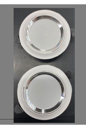 6 W Sıva Altı Cob Led Beyaz-krom Kasa Spot Gömme Tavan Armatürü 3 Renk Ct-5257 (10 ADET) Image 0