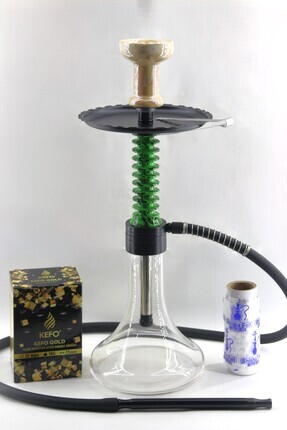 Epoksi Kaplama Tasarım Nargile Takımı (1 Kg Kefo Kömür +özel Lüle + Folyo +soft Marpuç) Image 0