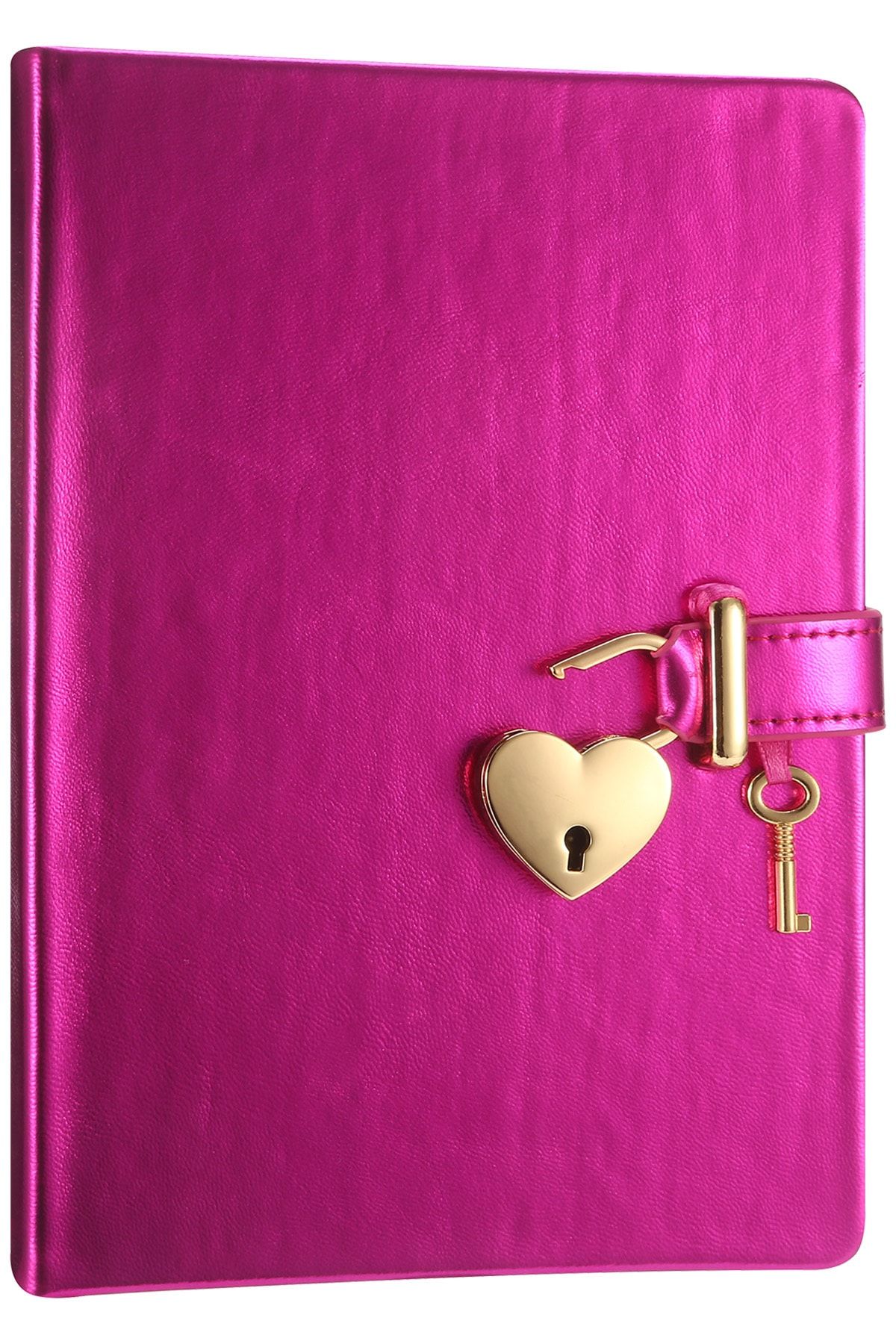 Victoria's Journals Hush Hush Metalik Kilitli Defter 13x18 Cm Pembe