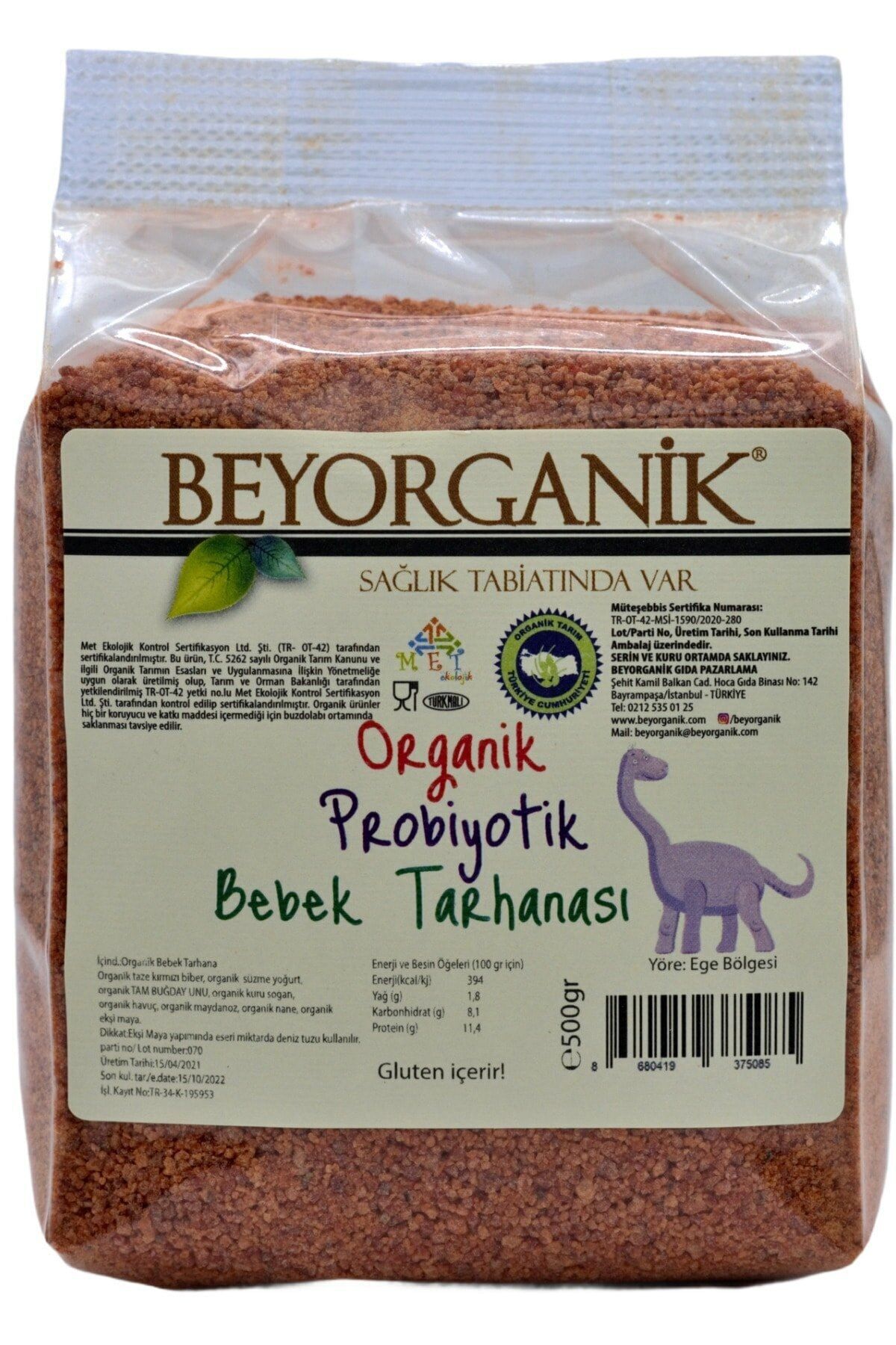 beyorganik organik bebek tarhanasi tam bugday unlu 500 gr fiyati yorumlari trendyol