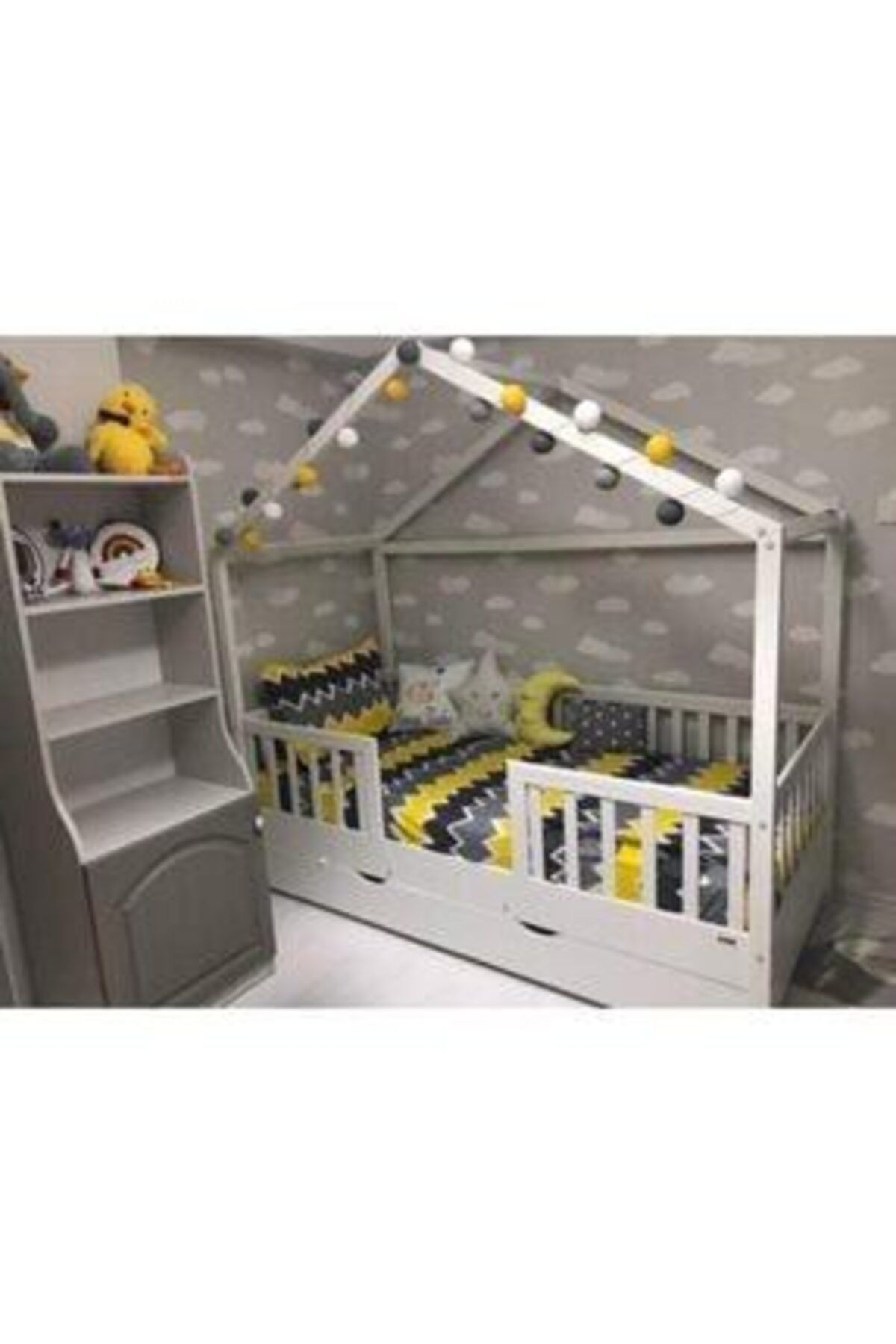 Neşeli Dükkan Montessori Işıklı Top Led Aydınlatma Dekoratif Gece Lambası 20 Top 3mt