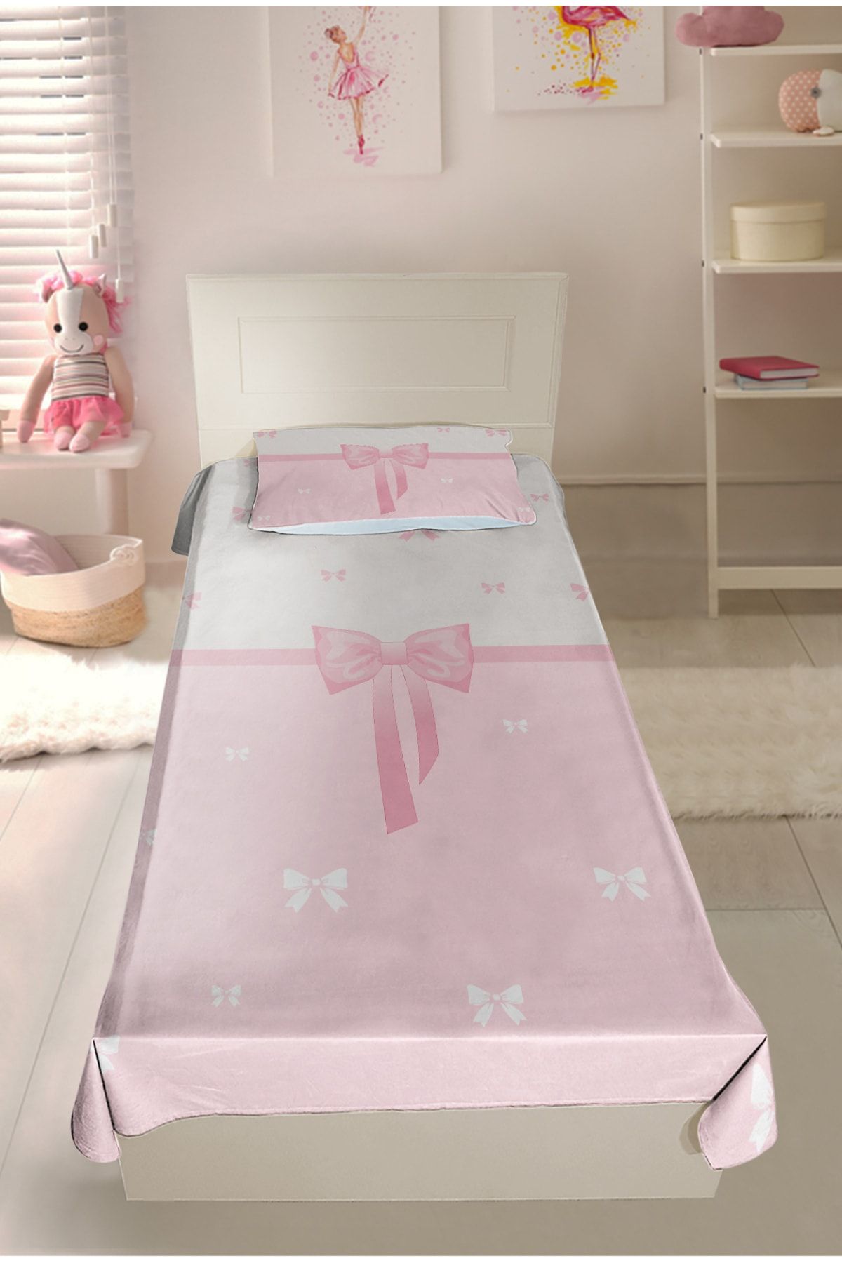 HOMESSA Kurdele Hçi73 Pike&Yatak Örtüsü Yastık Kılıflı