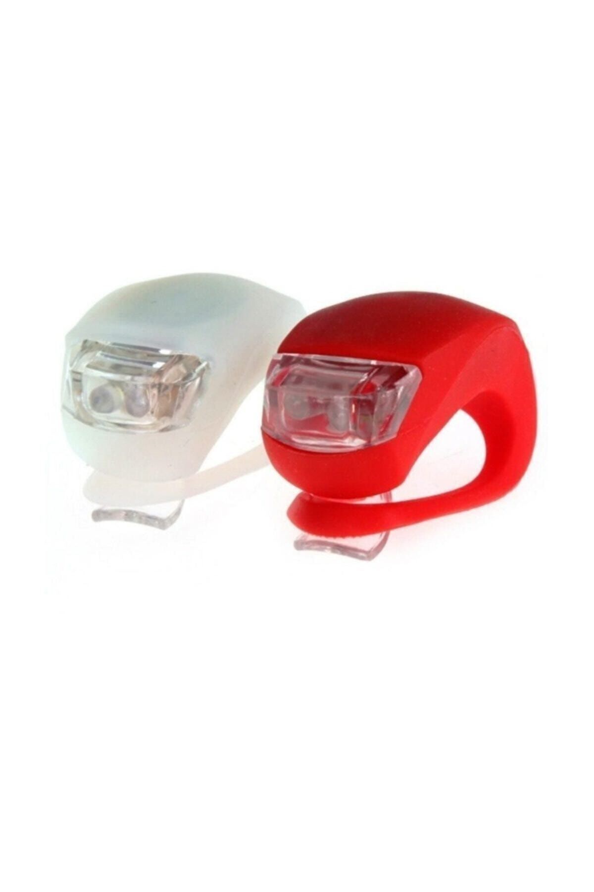 bicycleworld kirmizi beyaz cift renkli led lamba kurbaga silikon isik 3 kademelil bisiklet gidon isigi 2 li fiyati yorumlari trendyol