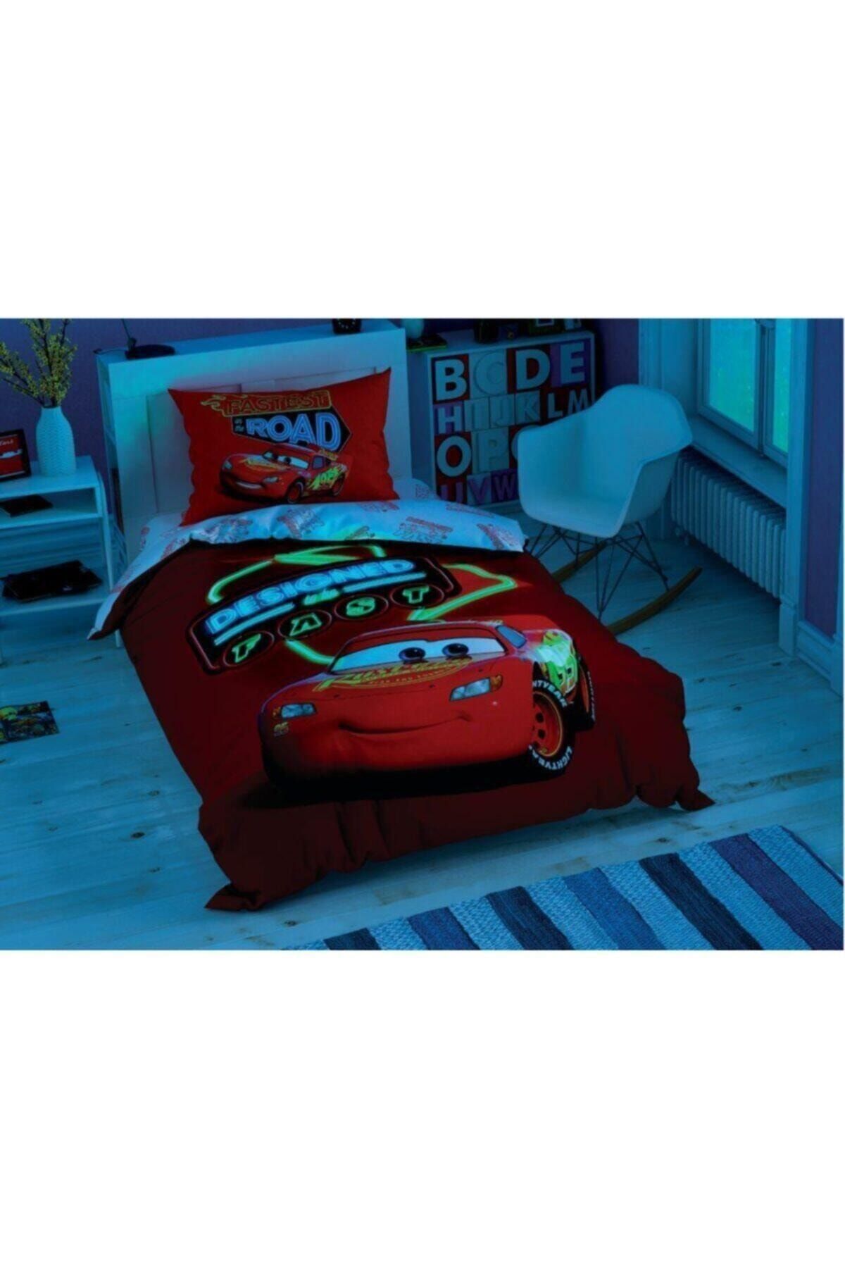tac lisansli disney cars shiny road parlayan tek kisilik nevresim takimi fiyati yorumlari trendyol
