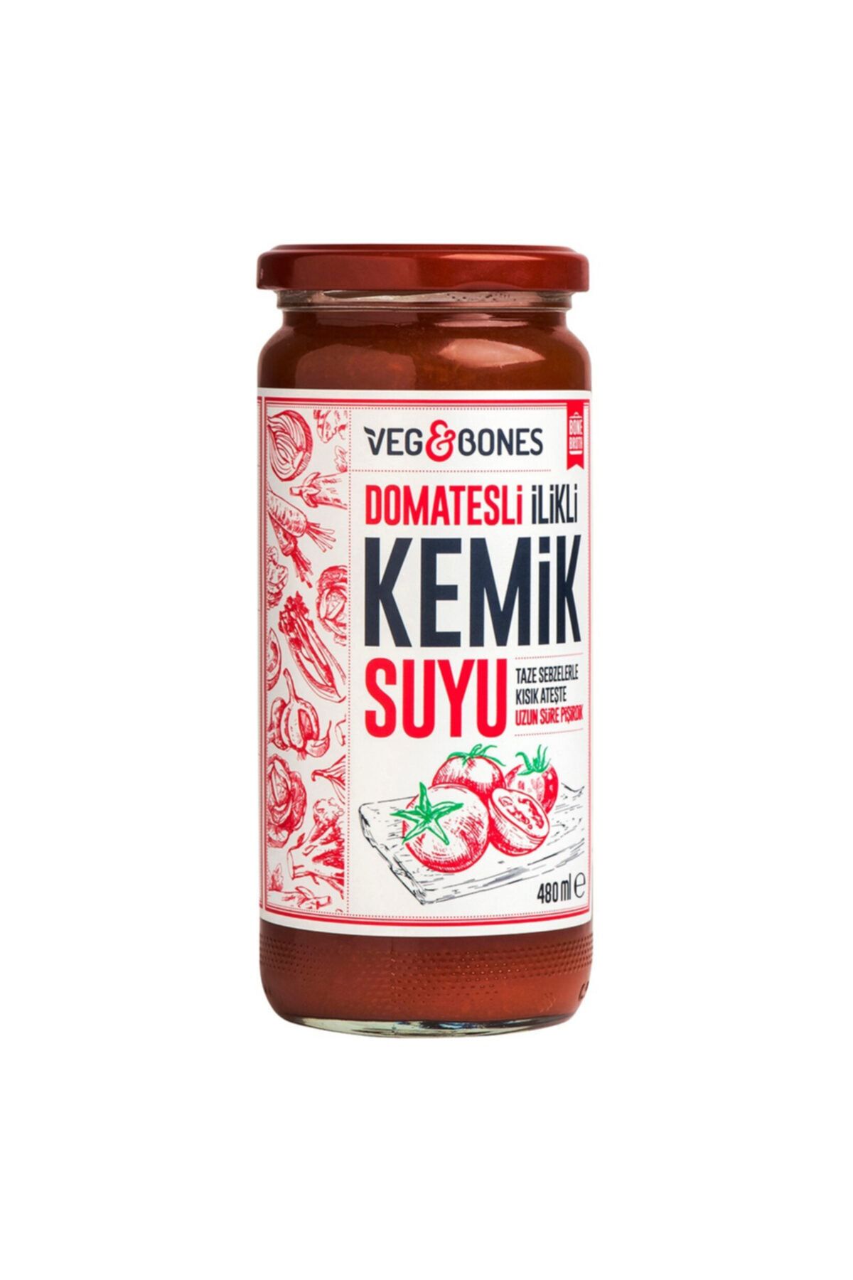 Veg&Bones Kemik Suyu Domatesli İlikli 480 ml