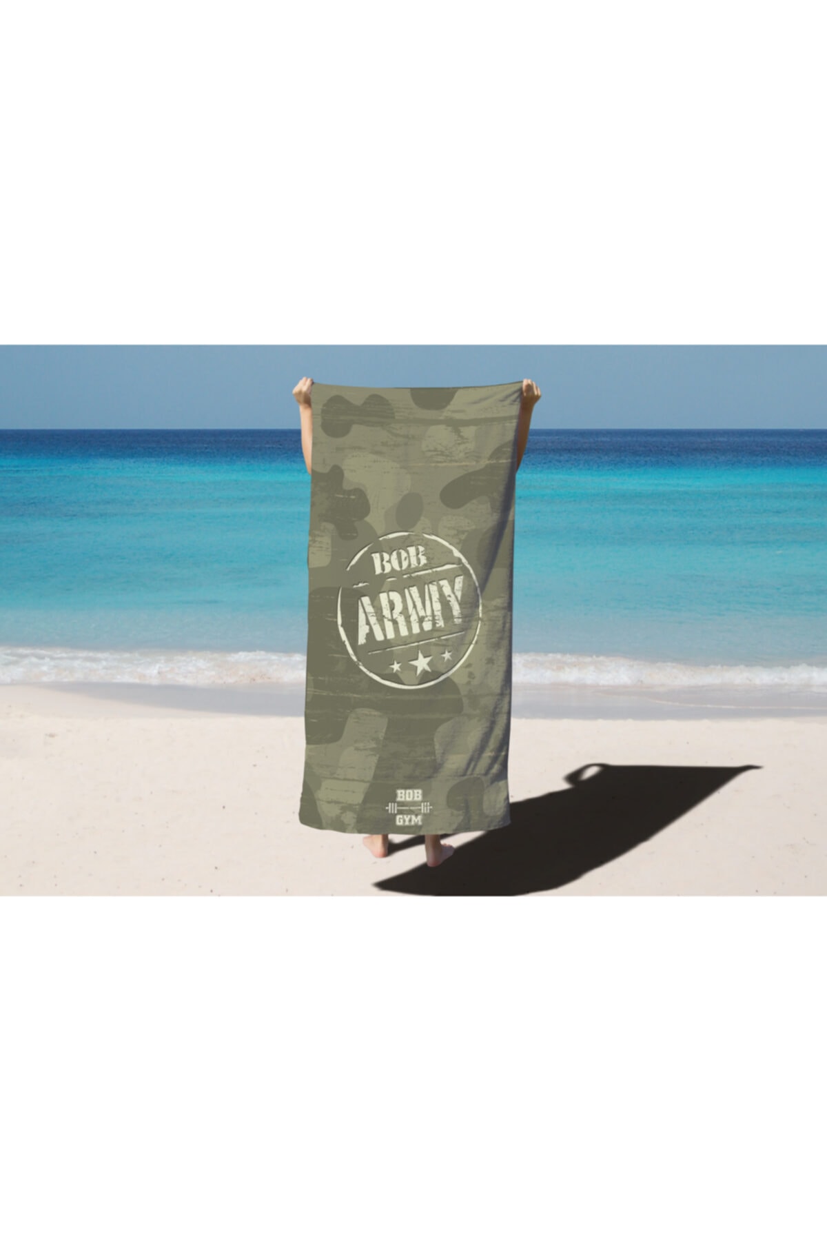 BOB GYM Bob Army 70x145cm Plaj Havlusu