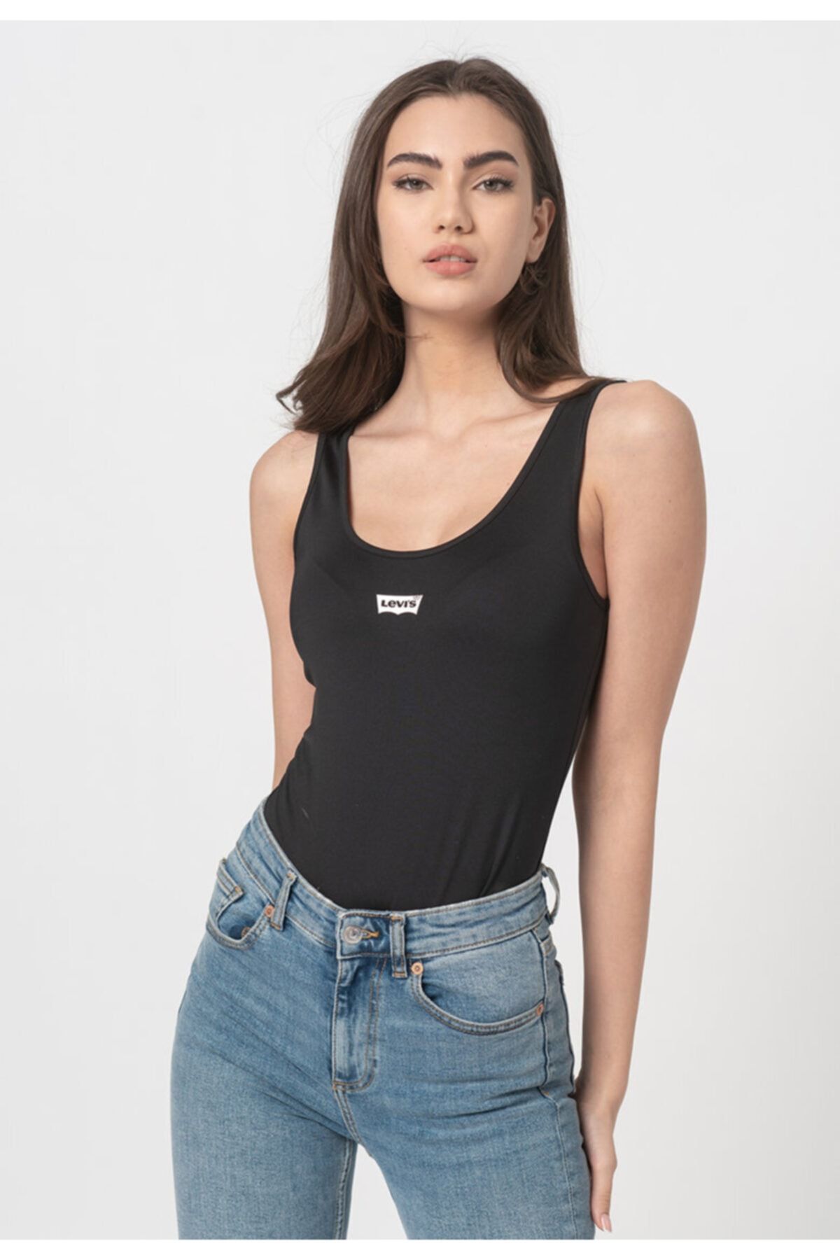 Levi's Graphıc Bodysuıt Levıs Text Bodysuıt M