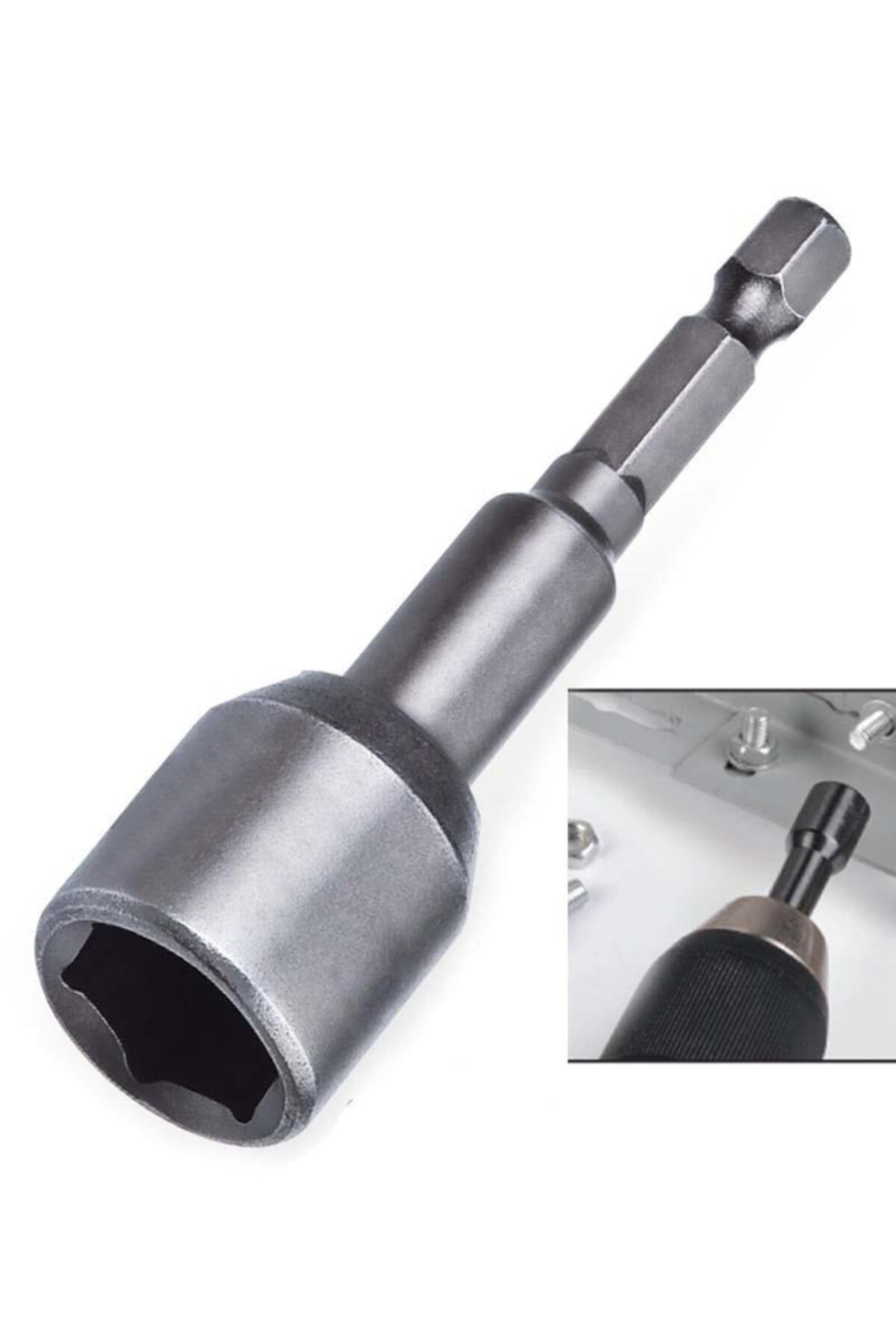 UGR Manyetik Çatı Vidası Somun Sıkma Adaptörü Ucu 1/4 '' 15 Mm