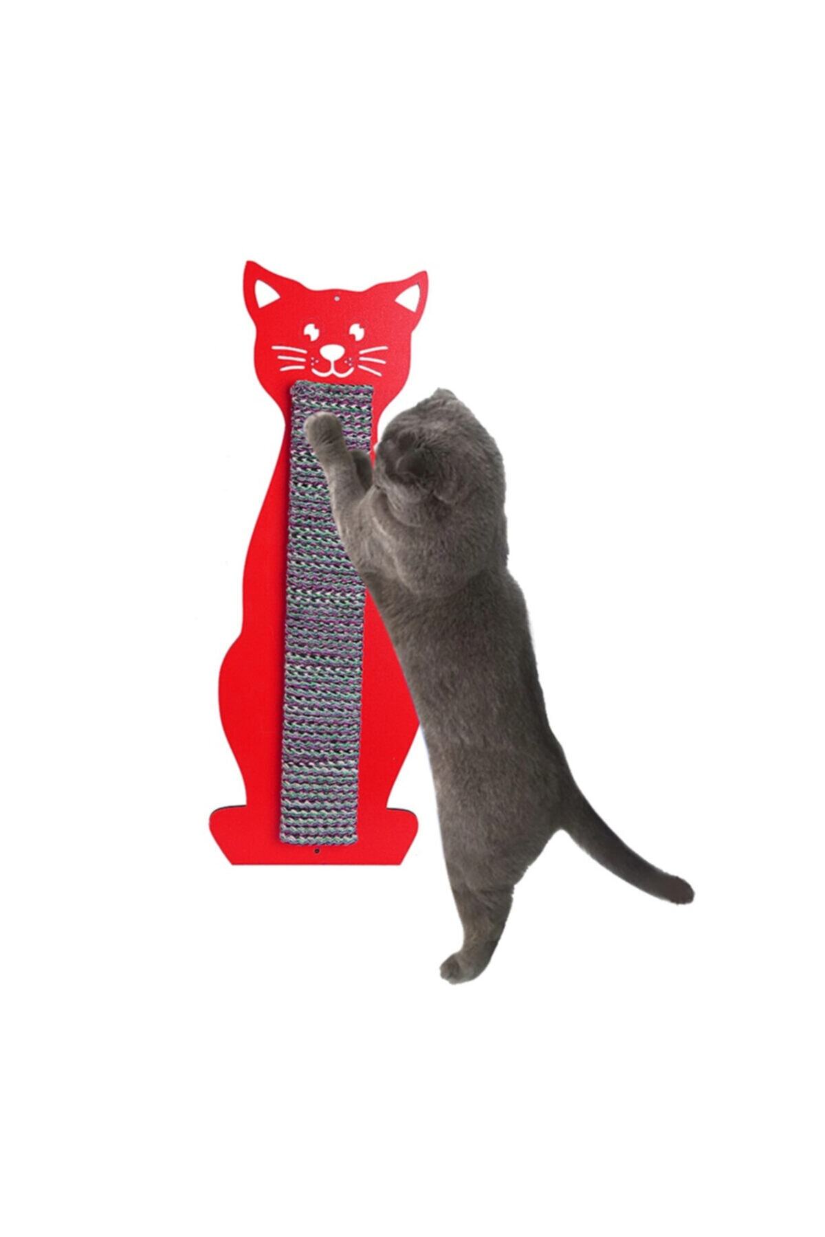 Mega Oto Market Kedi Tırmalama Ve Kaşıma Tahtası Kedi Model Kırmızı