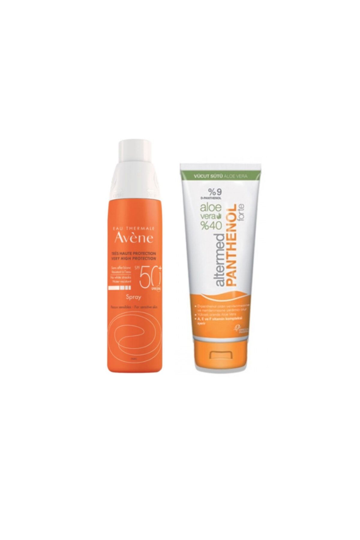 Avene Açık Tenli Hassas Ciltler Için Güneş Koruyucu Sprey 200 Ml+güneş Sonrası Aloe Vera Vücut Sütü 230 Ml
