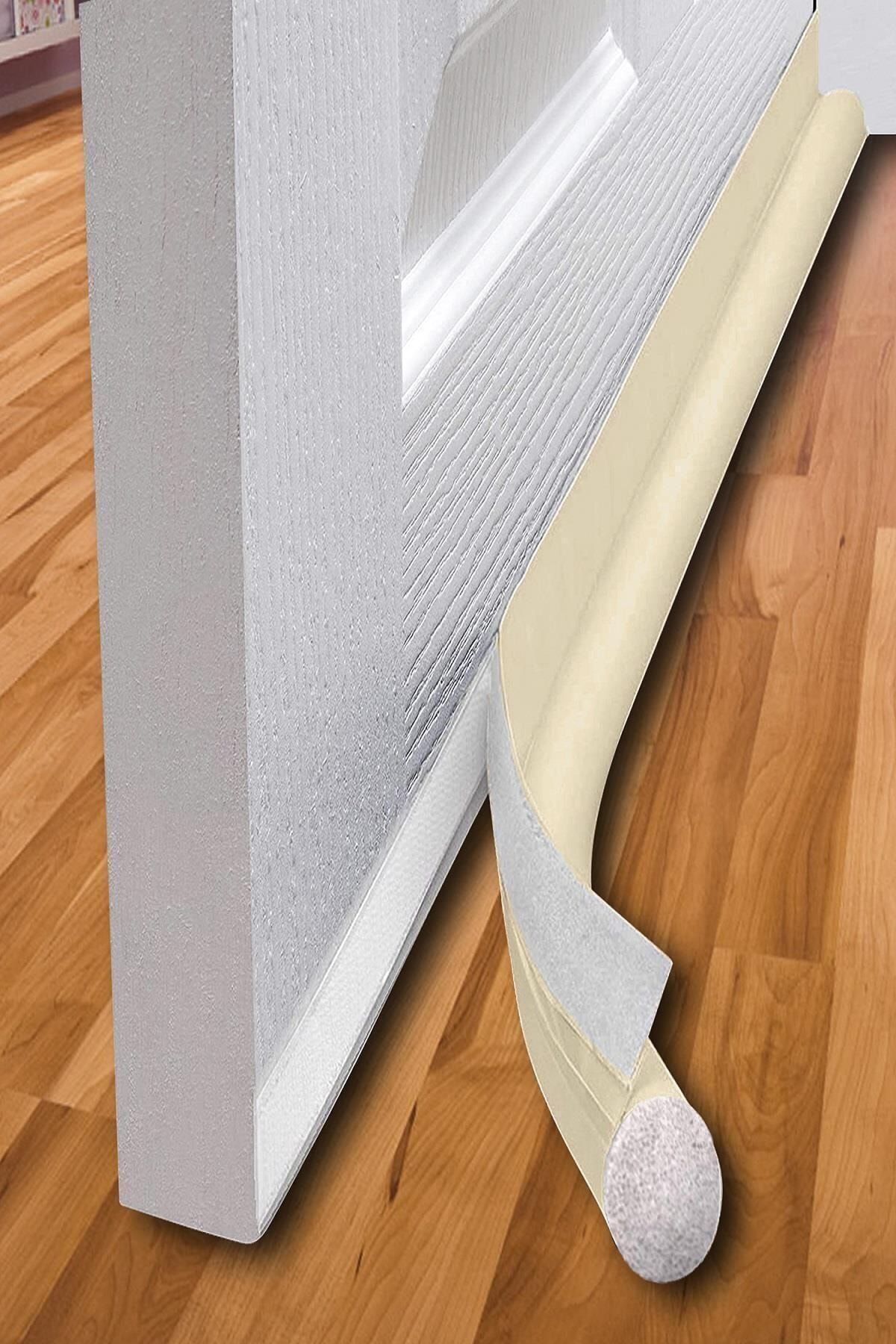 Ankaflex Bej Renk 90 cm Kapı Altı Rüzgarlık Rüzgar Hava Önleyici Yalıtım Süngeri