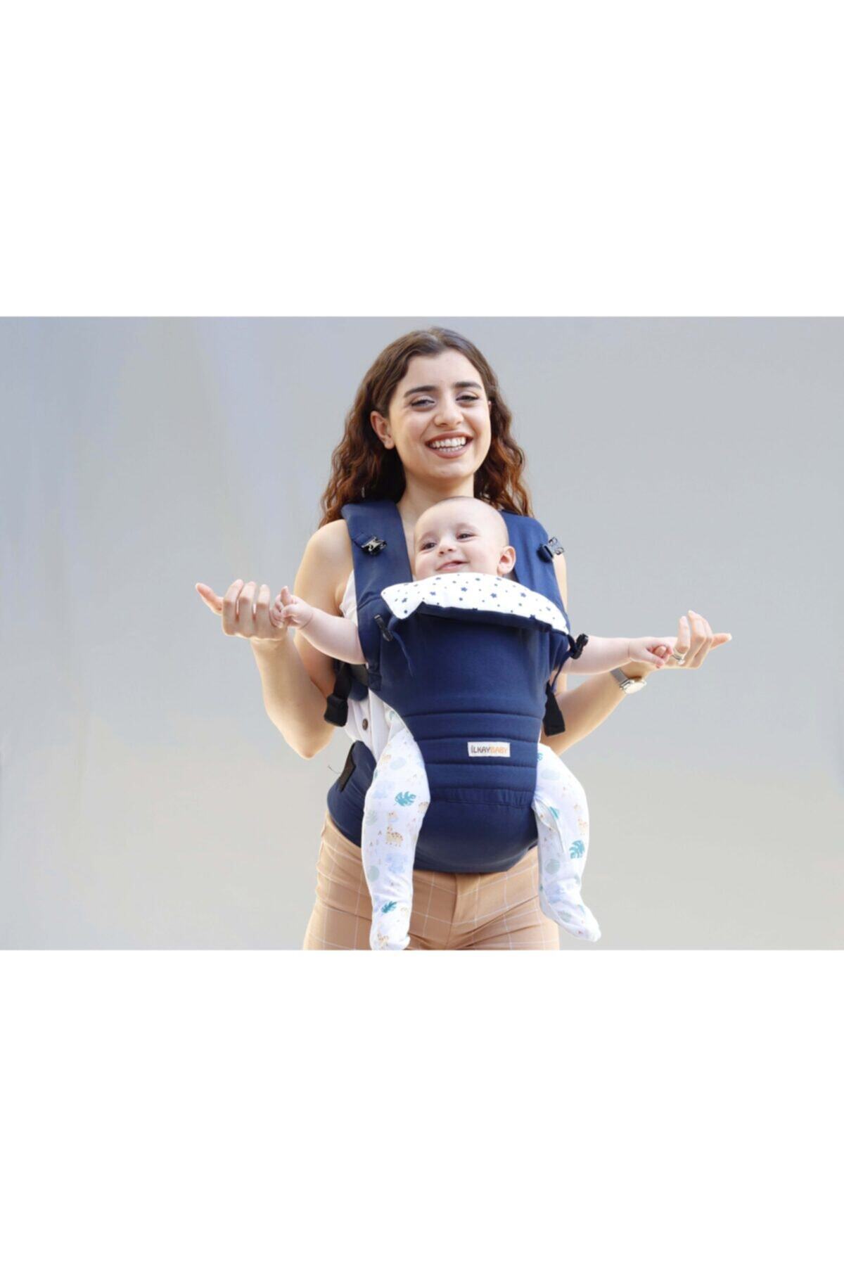 İlkayBaby Her Yöne Ergonomik Bebek Kangurusu 4 Yönlü Ergonomik Kanguru Yıldızlı (0- 4 Yaş)