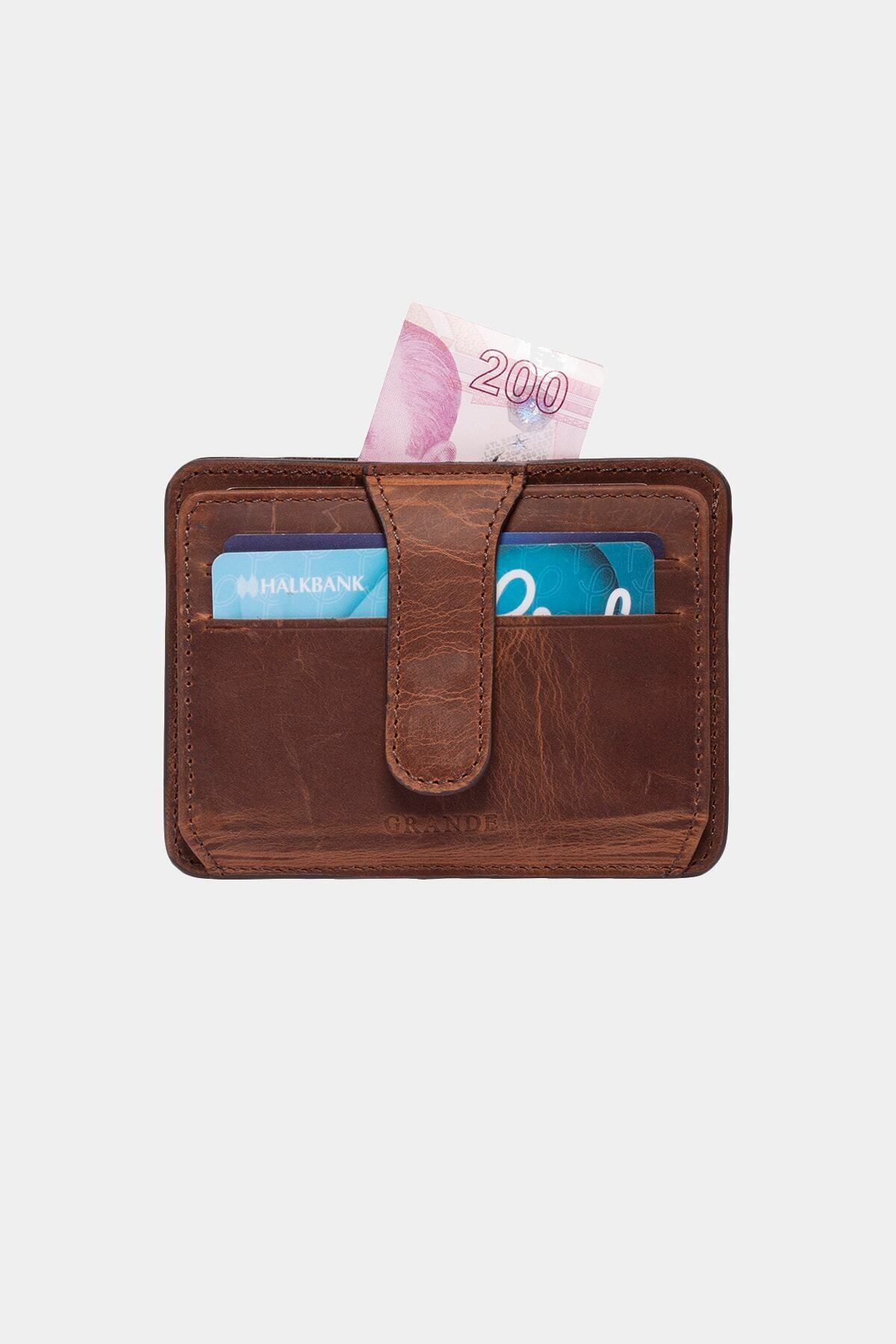 3607 کیف پول نگهدارنده واقعی کارت چرمی واقعی برای زنان و مردان برنزه باستانی