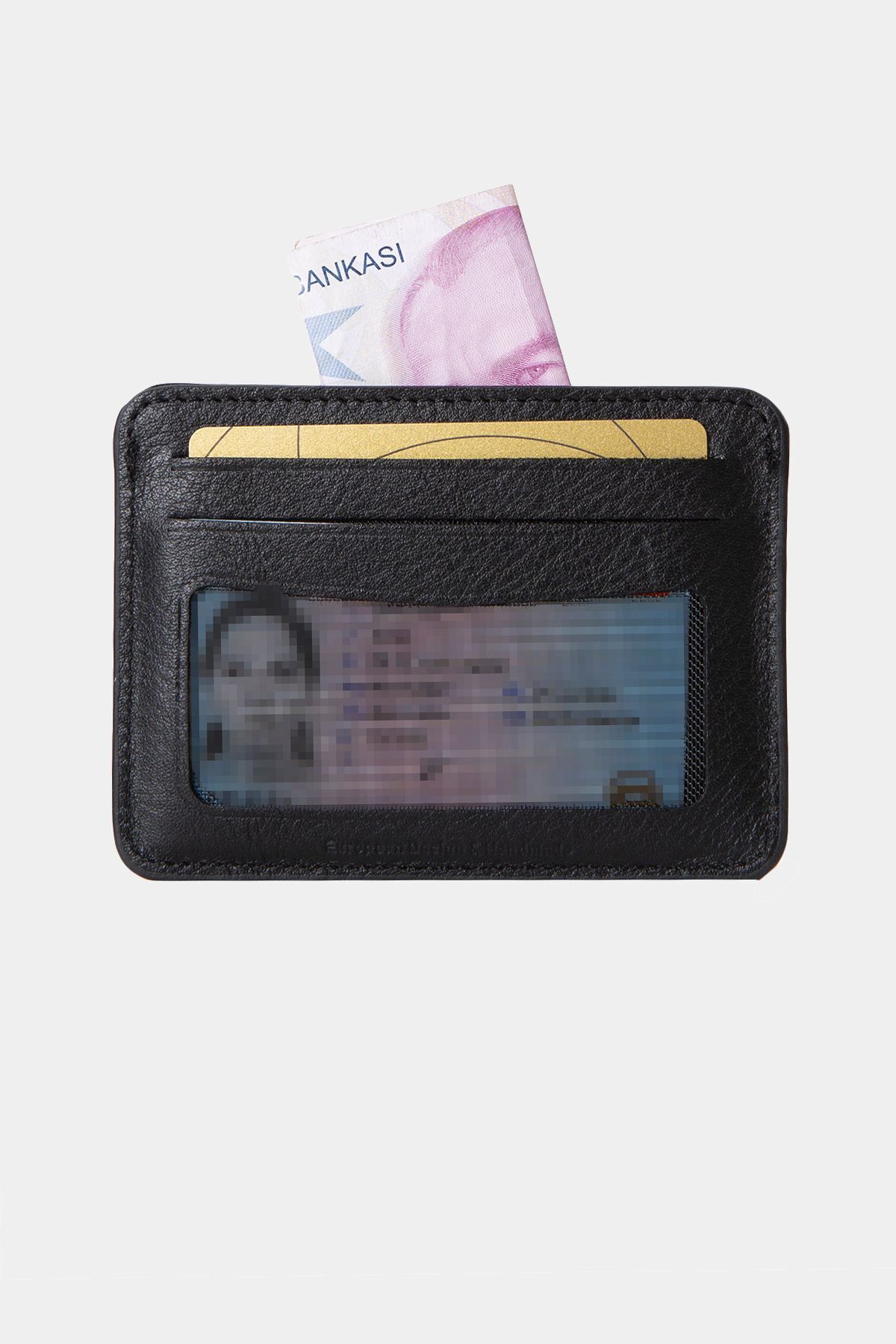 3607 چرم اصل زنانه جا کارتی مردانه کیف پول مشکی