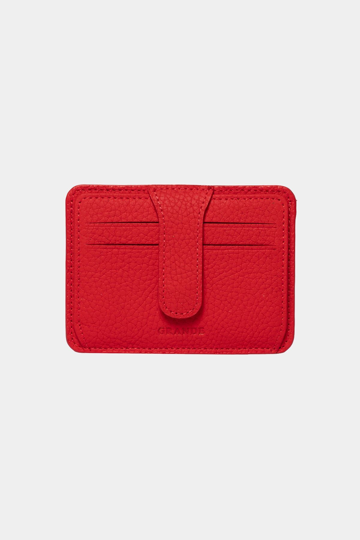 3607 نگهدارنده کارت مردانه مردان چرمی واقعی واقعی کیف پول قرمز