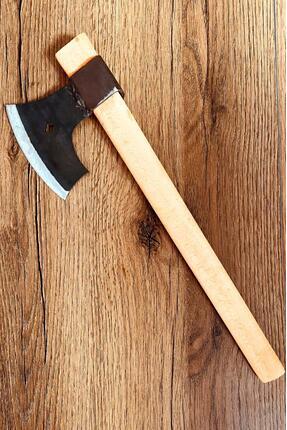 45 CM Ahşap Kayın Saplı Metal Nacak Odun Kemik Kesme Kırma Kamp Baltası Image 0